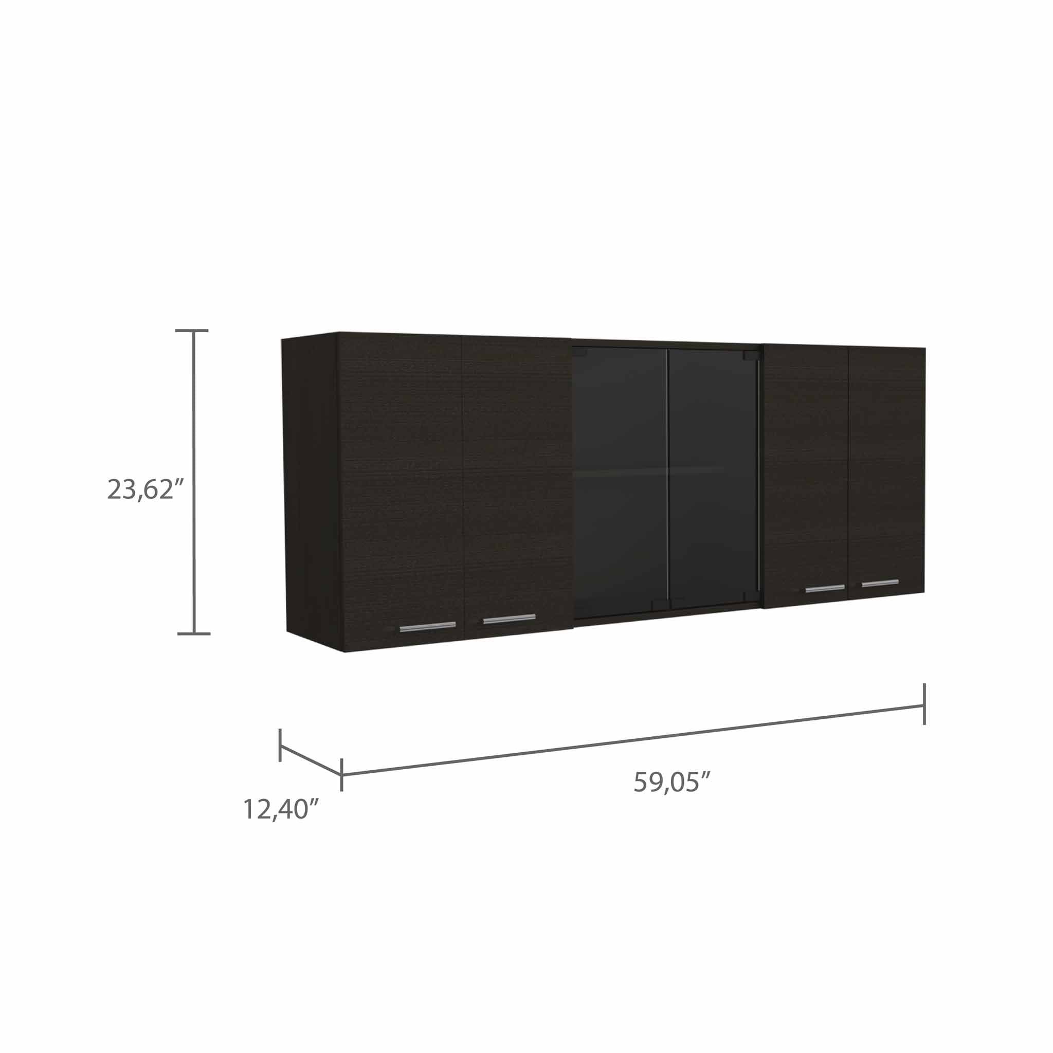 Depot Black Olimpo Wall Cabinet